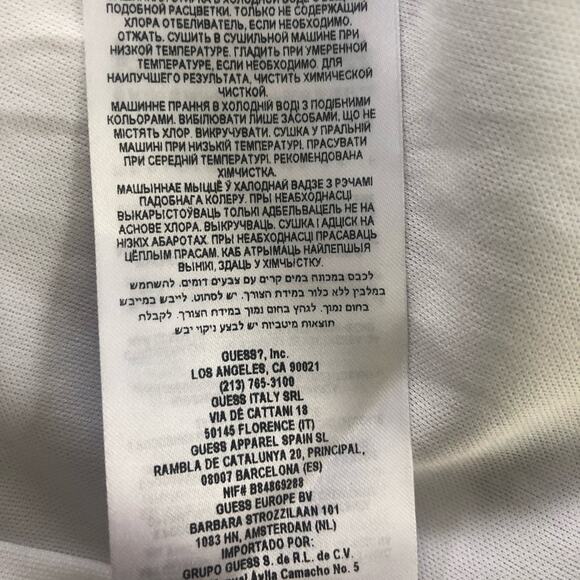 Guess Soliana Printed Wide Leg Jumpsuit Size Large Sweetheart Neck Peep Hole - Picture 10 of 16